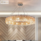 New Light Luxury K9 Crystal Chandelier - Chrome Elegance For Living Dining And Bedrooms Chandelier