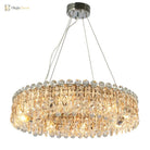 New Light Luxury K9 Crystal Chandelier - Chrome Elegance For Living Dining And Bedrooms Chandelier
