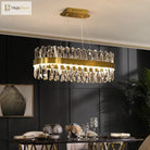 Luxury Crystal Led Chandelier - High - Quality K9 Ceiling Lighting Fixture For Elegant Living Rooms
