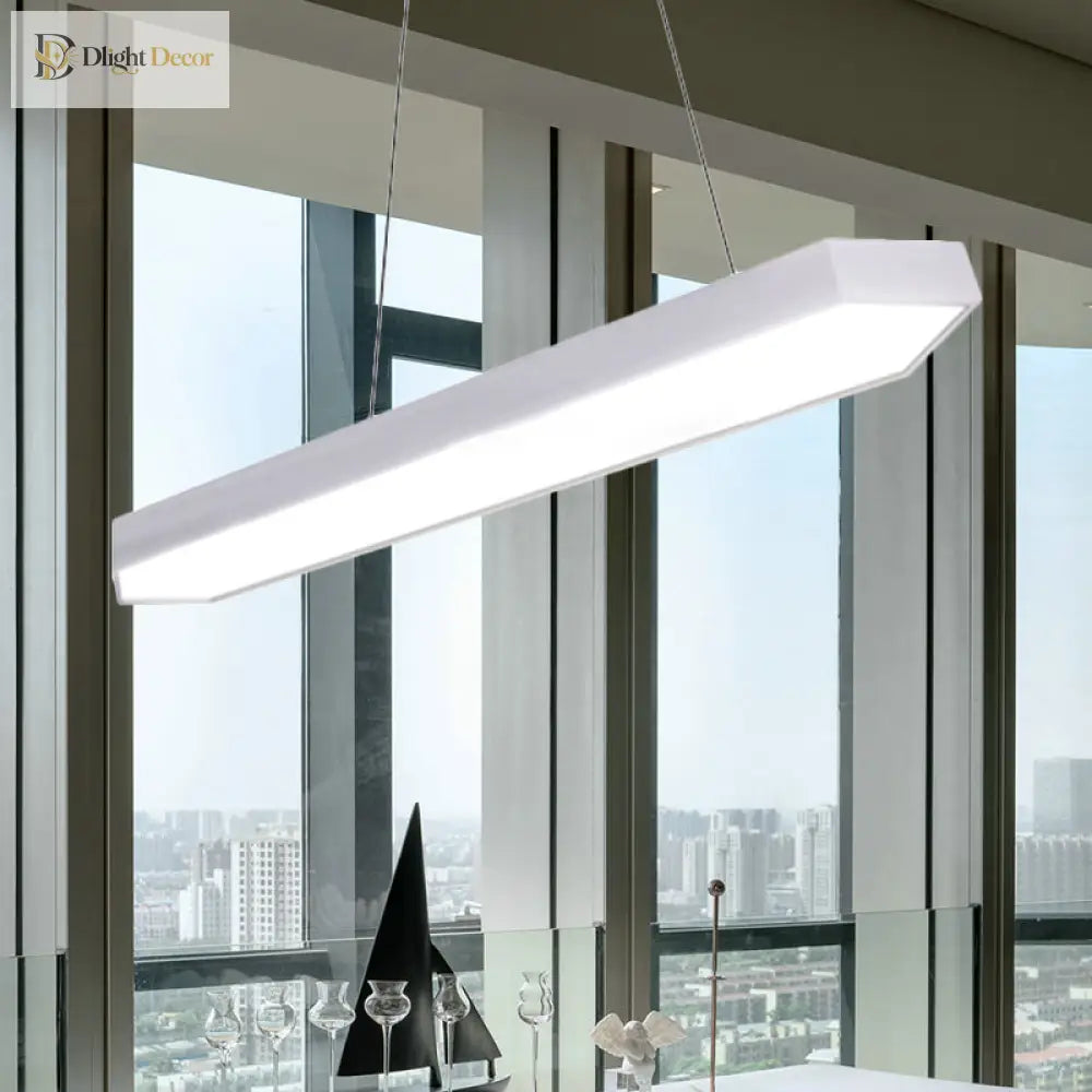 Karla Modern Linear Pendant: Customizable Led Light For Any Space