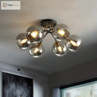 Kate Opulent Glow - 6 - Light Semi - Flush Mount Ceiling Light