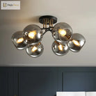 Kate Opulent Glow - 6 - Light Semi - Flush Mount Ceiling Light
