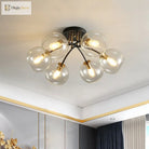 Kate Opulent Glow - 6 - Light Semi - Flush Mount Ceiling Light