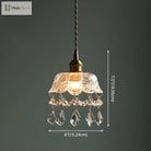 Katherine Enchanting Embrace: Brass And Crystal Mini Pendant Light