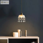 Katherine Enchanting Embrace: Brass And Crystal Mini Pendant Light