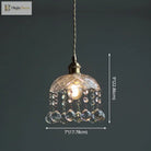 Katherine Enchanting Embrace: Brass And Crystal Mini Pendant Light