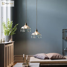 Katherine Enchanting Embrace: Brass And Crystal Mini Pendant Light