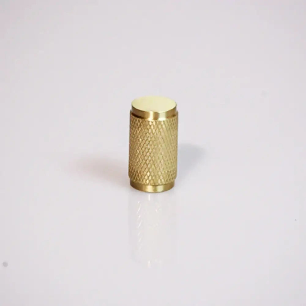 Knurled Brass T-Bar Handles – Modern Cabinet Knobs and Kitchen Cupboard Pulls Dia 14mm H25mm knob