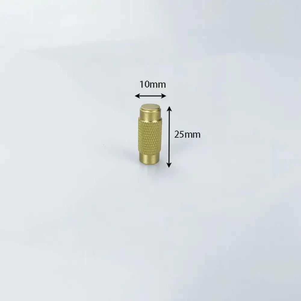 Knurled Brass Wardrobe Handles – Modern Kitchen Cabinet and Drawer Pull Bar Handles 10mm knob Handles