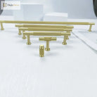 Knurled Brass Wardrobe Handles – Modern Kitchen Cabinet and Drawer Pull Bar Handles Handles