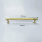 Knurled Brass Wardrobe Handles – Modern Kitchen Cabinet and Drawer Pull Bar Handles 185mm length Handles