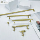 Knurled Brass Wardrobe Handles – Modern Kitchen Cabinet and Drawer Pull Bar Handles Handles