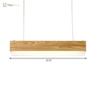 Laila Modern Wood Pendant Light: Warm Elegance For Your Dining Room