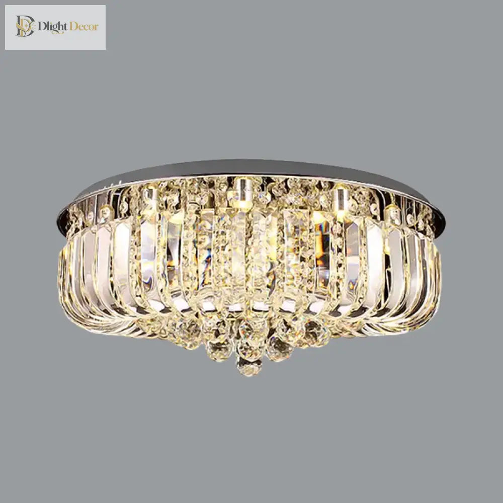 Layla Modern Gold Led Crystal Chandelier