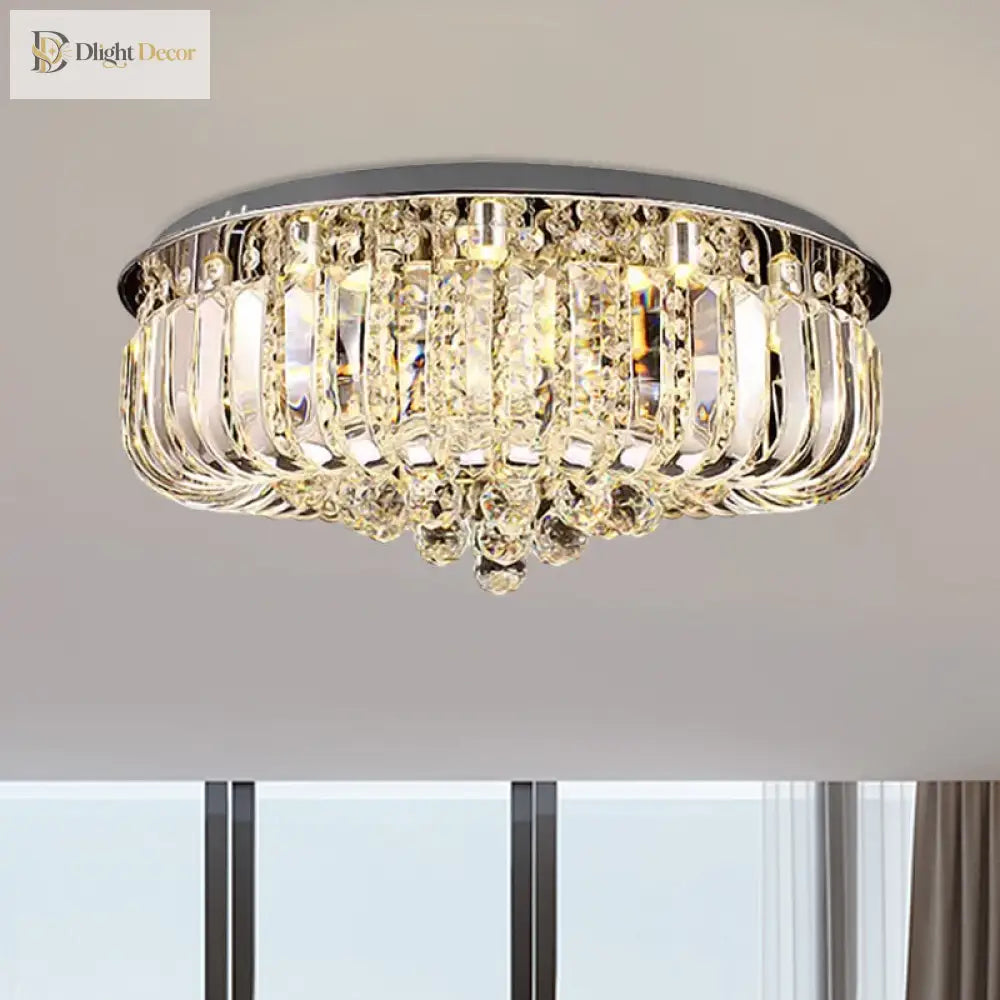 Layla Modern Gold Led Crystal Chandelier