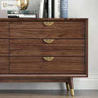 Leaf Shape Brass Handles – Hidden Knobs for Furniture Drawer Dresser and Wardrobe Knob