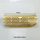 Leaf Shape Brass Handles – Hidden Knobs for Furniture Drawer Dresser and Wardrobe TB-3001-117 Knob