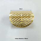 Leaf Shape Brass Handles – Hidden Knobs for Furniture Drawer Dresser and Wardrobe TB-3001-60 Knob