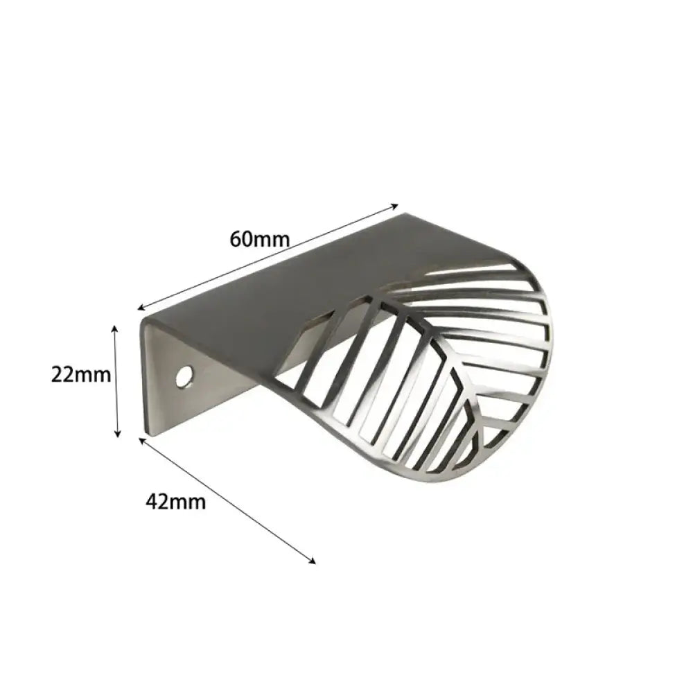Leaf Shape Brass Handles – Hidden Knobs for Furniture Drawer Dresser and Wardrobe TS3001-S60 Knob
