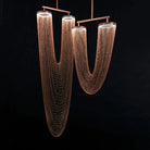 Leah: Timeless Elegance Meets Modern Technology Gold / W51H117Cm Warm Light Pendant