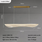 A style L150cm Contemporary Irregular Acrylic LED Chandelier variants