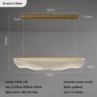 B style L120cm Contemporary Irregular Acrylic LED Chandelier variants