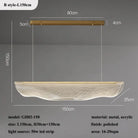 B style L150cm Contemporary Irregular Acrylic LED Chandelier variants