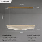 B style L90cm Contemporary Irregular Acrylic LED Chandelier variants