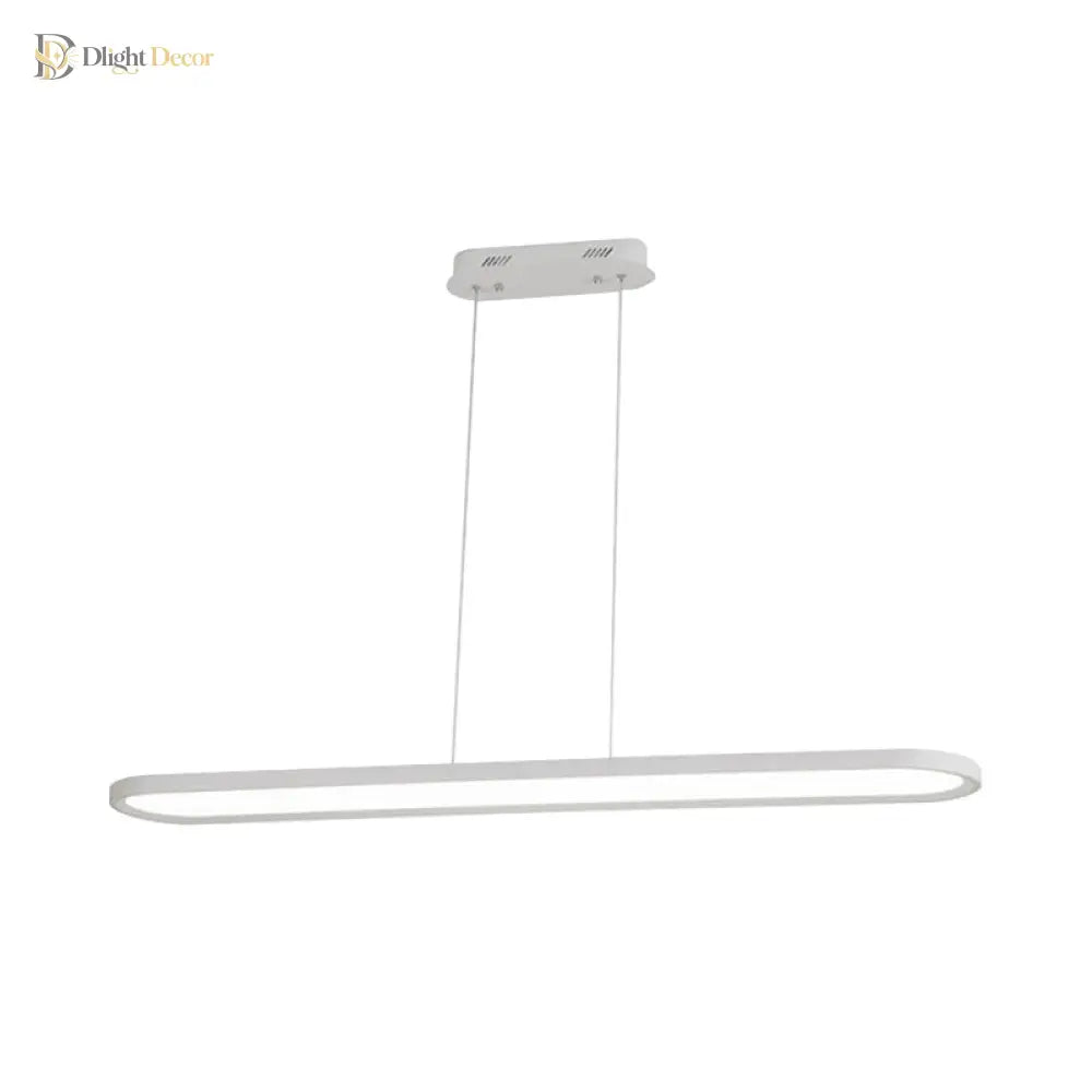 23.5’/35.5’/47’ Wide Oval Acrylic Ceiling Pendant Led Island Light Stepless Dimming
