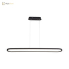 23.5’/35.5’/47’ Wide Oval Acrylic Ceiling Pendant Led Island Light Stepless Dimming