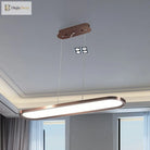 23.5’/35.5’/47’ Wide Oval Acrylic Ceiling Pendant Led Island Light Stepless Dimming