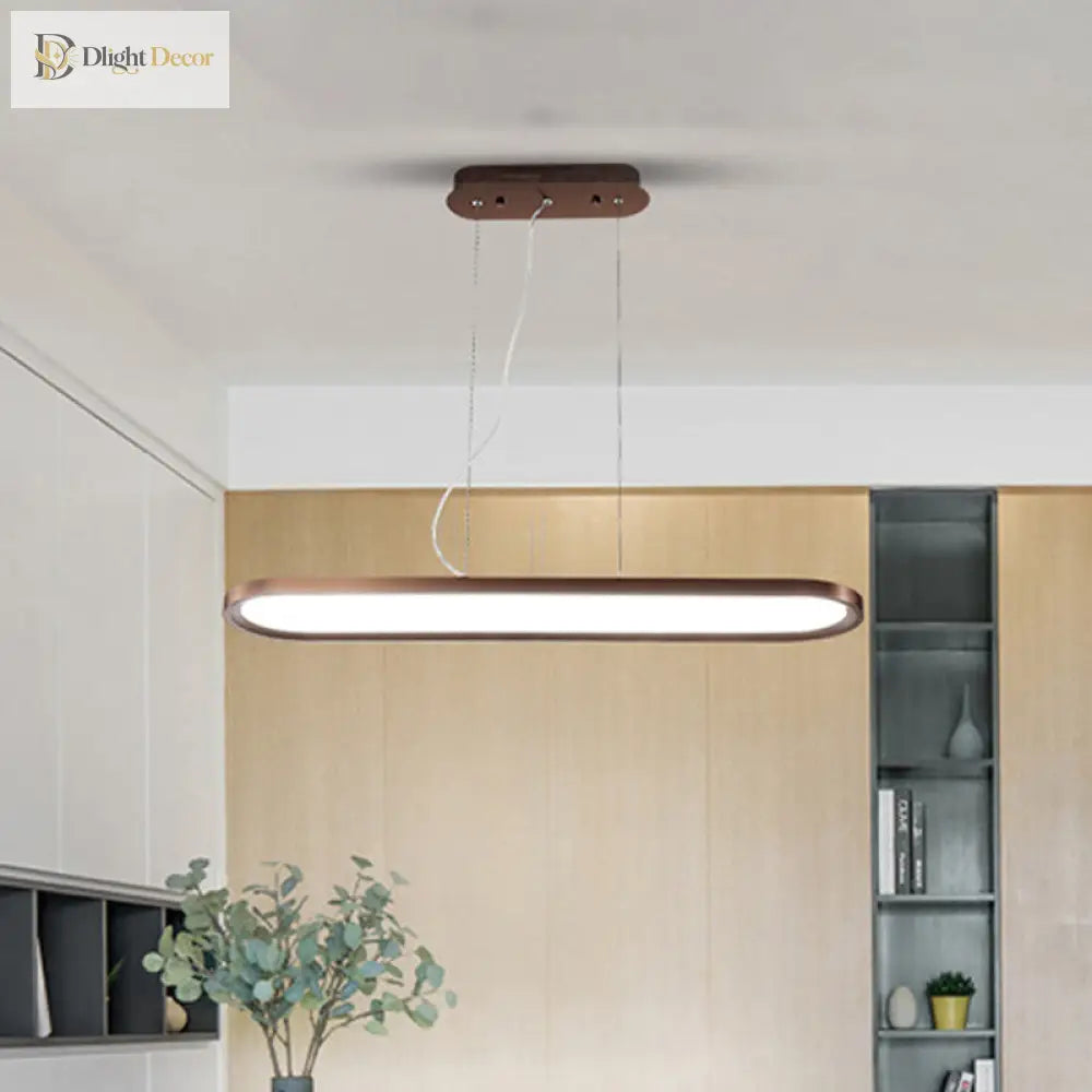 23.5’/35.5’/47’ Wide Oval Acrylic Ceiling Pendant Led Island Light Stepless Dimming