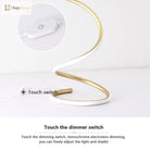 Modern Led Table Lamp With Dimmer Switch - Stylish And Adjustable Desk Light For Study Reading