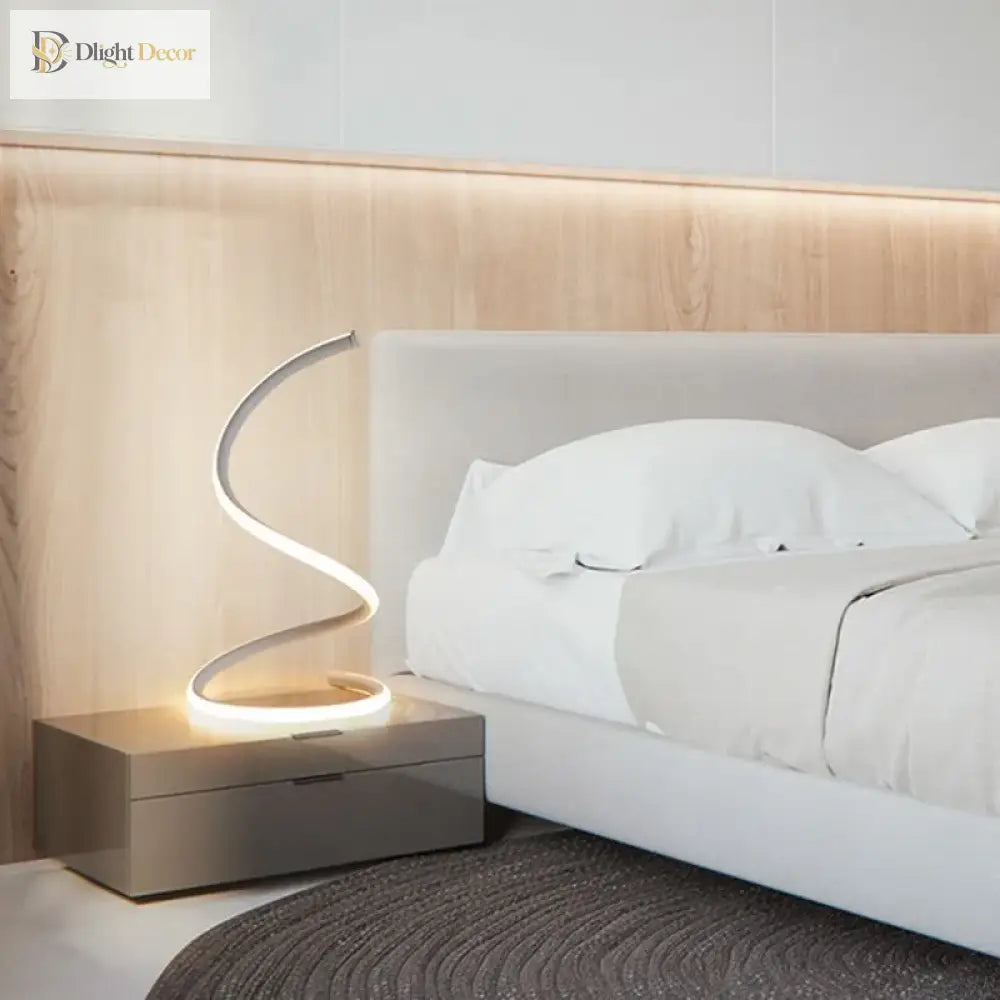 Modern Led Table Lamp With Dimmer Switch - Stylish And Adjustable Desk Light For Study Reading