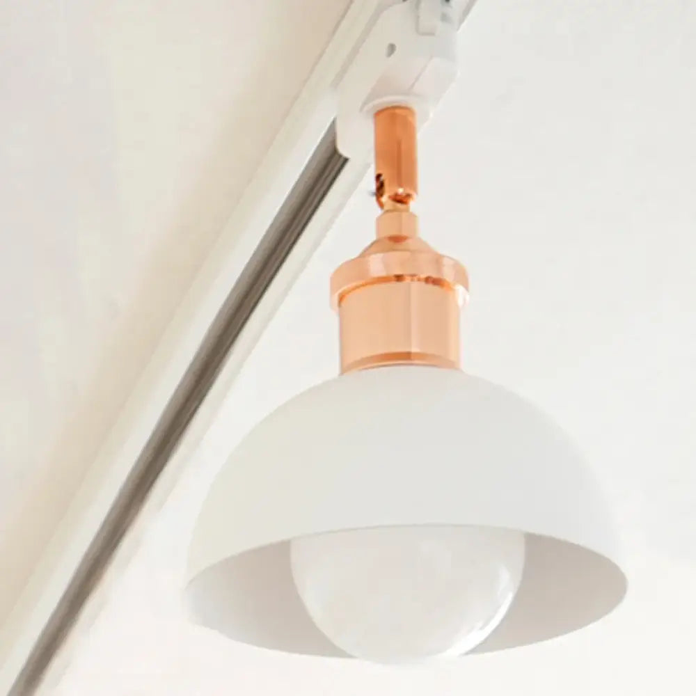 E27 Nordic LED Track Light - Adjustable Spotlight for Commercial and Residential Spaces 1PC White Body / Warm White