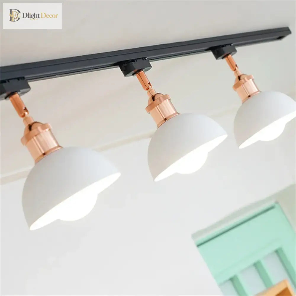 E27 Nordic LED Track Light - Adjustable Spotlight for Commercial and Residential Spaces ceiling light