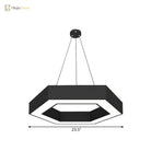 Modern Black Hexagonal Led Pendant Light