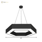 Modern Black Hexagonal Led Pendant Light