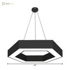 Modern Black Hexagonal Led Pendant Light