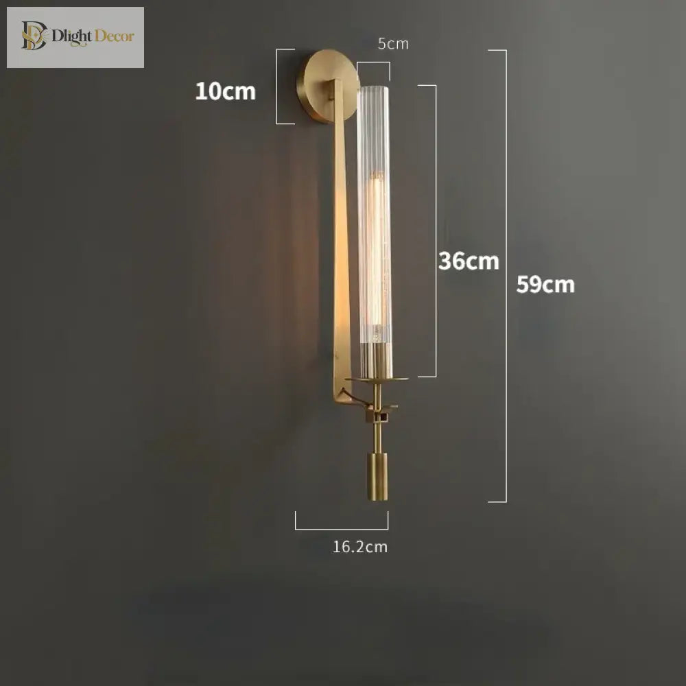 Contemporary Led Wall Lamps - Stylish Brass Sconce Fixtures For Creative Aisle Bedroom And Living