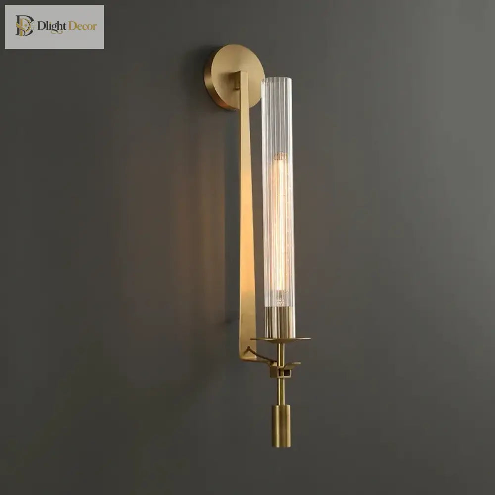 Contemporary Led Wall Lamps - Stylish Brass Sconce Fixtures For Creative Aisle Bedroom And Living