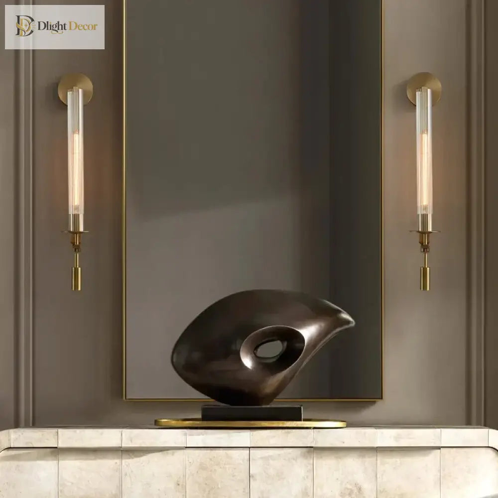 Contemporary Led Wall Lamps - Stylish Brass Sconce Fixtures For Creative Aisle Bedroom And Living