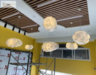 Creative White Cotton Cloud Pendant Lamp - Perfect For Kids’ Room Coffee And Girl’s Bedroom