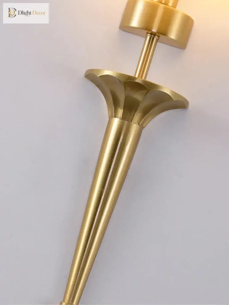 Copper Lamp - American Wall For Bedroom Simple Lamps With Classical Design Living Room Decor Led
