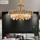 Contemporary Led Crystal Chandelier - Illuminate Your Living Room With Elegant Round And Rectangle