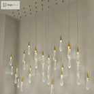 Modern Elegance Meets Brilliance: The Gold Led Waterdrop Pendant Light