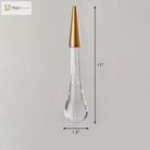 Modern Elegance Meets Brilliance: The Gold Led Waterdrop Pendant Light