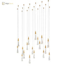 Modern Elegance Meets Brilliance: The Gold Led Waterdrop Pendant Light