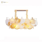 Led Art Deco Autumn Ginkgo Dimmable Hanging Lamps - Luminaire Chandelier Lighting For Dining Rooms