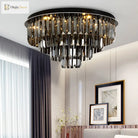 Layered crystal ceiling light alternate product view